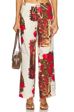 Rose Garden Cotton Pants