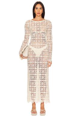 x REVOLVE Janis Crochet Maxi Dress