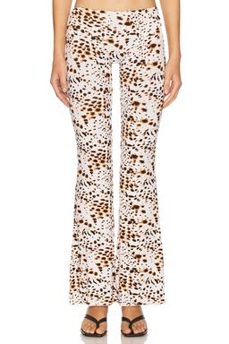 Elidy Printed Low Rise Big Band Long Pant