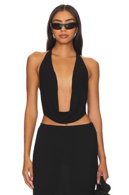 Eres Cowl Neck Halter Top