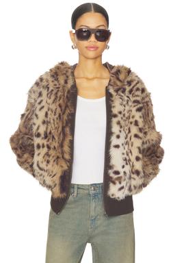 Bear Faux Fur Jacket