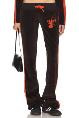 Three Velour Trousers