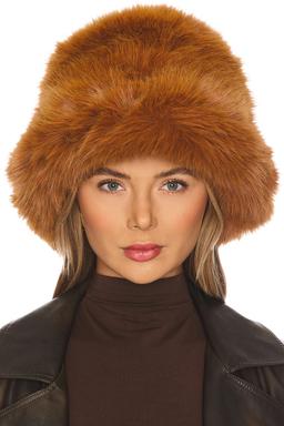 Oversized Faux Fur Bucket Hat
