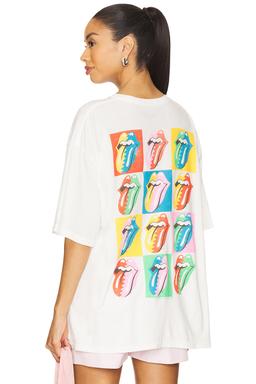 Hot Lips Checkers Oversized Tee
