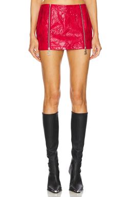 Mini Skirt With K Zipper