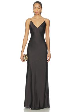 Saint Beaded Strap Gown