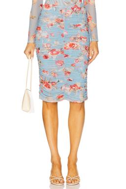 Isodora Mesh Midi Skirt