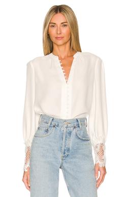 Ava Lace Cuff Blouse