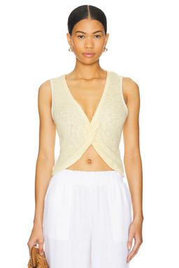Caspian Twist Front Mesh Top
