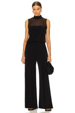 Mesh Turtleneck Jumpsuit