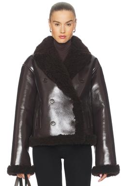 by Marianna Nalani Reversible Faux Leather Jacket