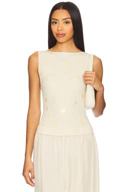 by Marianna Juliene Matte Paillette Top