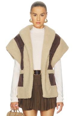 Ace Faux Shearling Vest