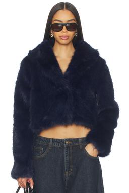 x REVOLVE Madame Faux Fur Jacket