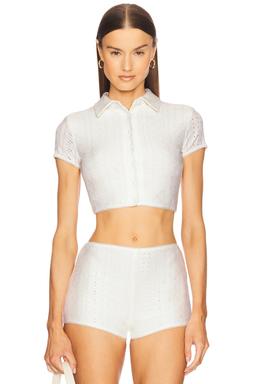 Caity Eyelet Top