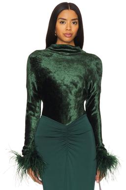 Dolman Top With Feathers