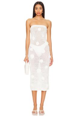 Everla Rosette Midi Dress