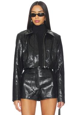 Arden Faux Croc Jacket