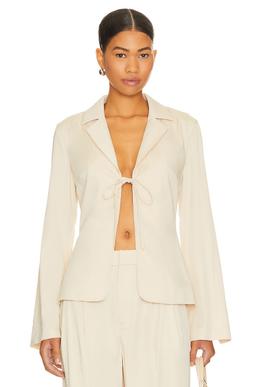 Franca Tie Front Blazer Top