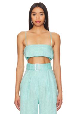 Structured Bandeau Crop Top