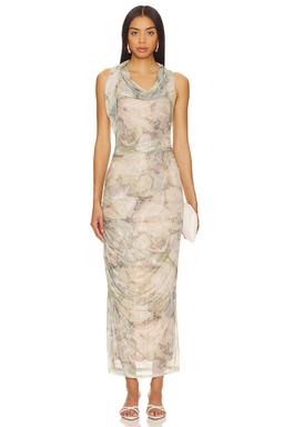 Breslin Mesh Midi Dress