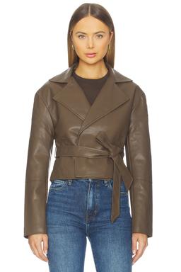Olivia Faux Leather Jacket