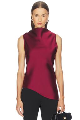 Satin Cowl Neck Top