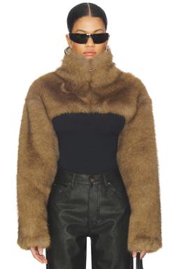 Faux Fur Cropped Jacket