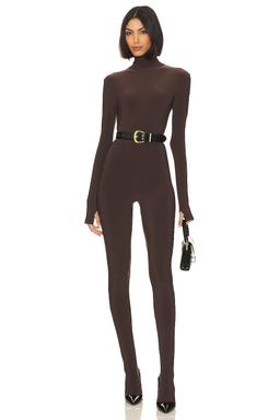 Slim Fit Turtle Catsuit With Footsie