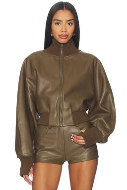 Oversized Turtleneck Bomber Jacket To Waist