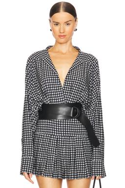 Oversized Boyfriend Shirt Bodysuit