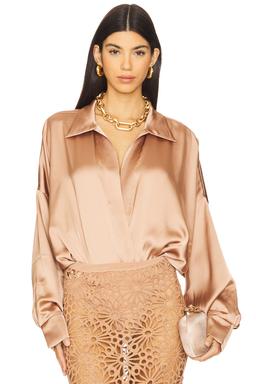 Super Oversized Boyfriend Neck Shirt Bodysuit