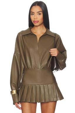 Super Oversized Boyfriend Shirt Bodysuit