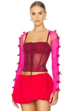 X Roomservice888 Lace Oversleeves