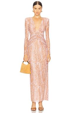 Botanic Retro Tulle Maxi Dress