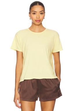 Cotton Short Sleeve Boxy Crew Tee