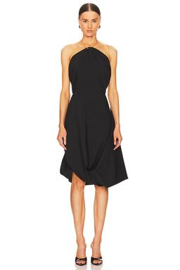 Chain Detailed Halter Neck Dress