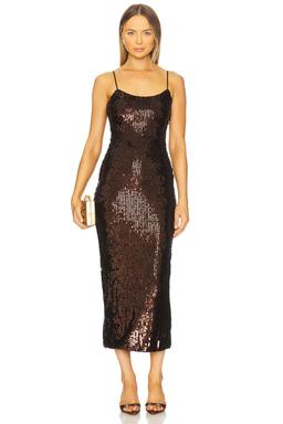 Anette Sequin Midi Dress