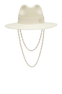 Double Chain Strap Fedora Hat