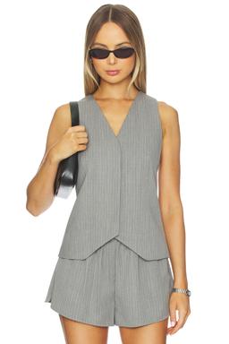 Pinstripe Wool Vest