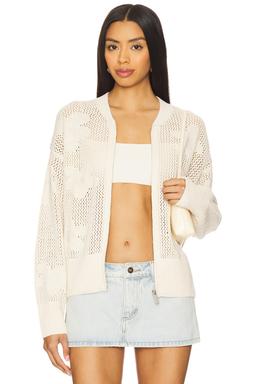 Flower Pop Open Stitch Jacket