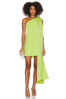 One Sleeve Tie Detailed Mini Dress