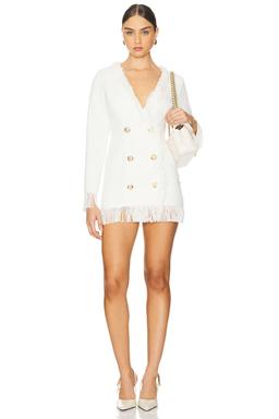 X Revolve Tweed Jacket Dress