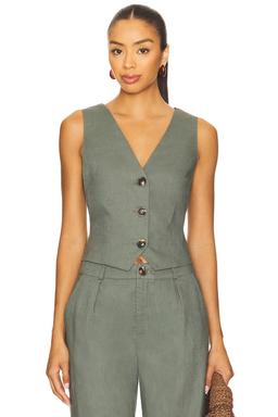 x REVOLVE Allegra Linen Vest