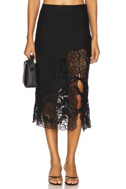 Katharine Embroidery Tie Skirt