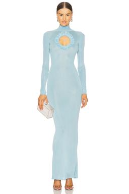 x Christopher Kane Knit Cut Out Maxi Dress