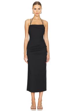 Lani Draped Cross Back Midi Dress