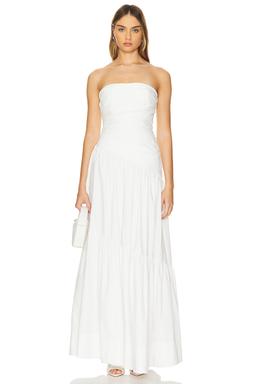 Maiori Strapless Tiered Maxi Dress