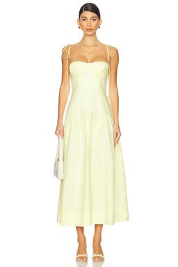 Maiori Gathered Midi Dress