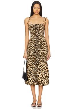 Canto Smocked Poplin Dress